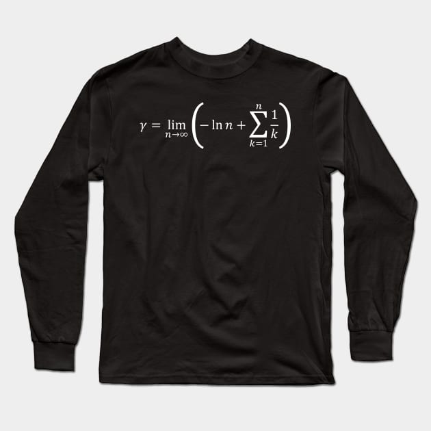 Euler Constant - Calculus And Math Long Sleeve T-Shirt by ScienceCorner